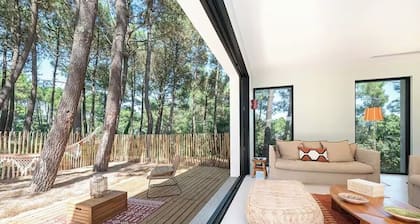Villa d'architecte golf de la Palmyre, 400m des plages, piscine, 9 personnes