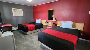 Classic Double Room, 2 Double Beds | Laptop workspace, free WiFi, bed sheets