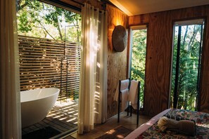 Cabane Deluxe, vue jardin | Salle de bain