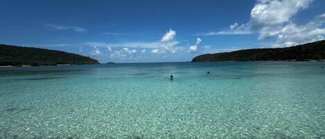 Sun loungers, beach towels