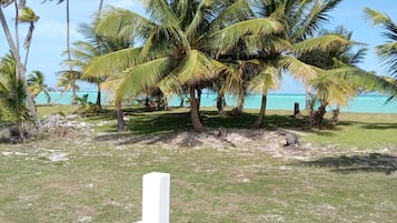 Playa privada, arena blanca