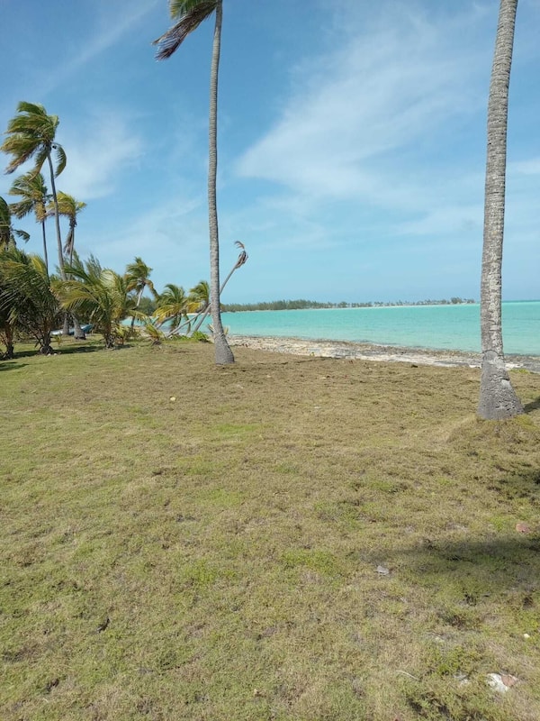 Private beach, white sand