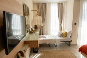 Deluxe-Dreibettzimmer | Schallisolierte Zimmer, kostenloses WLAN