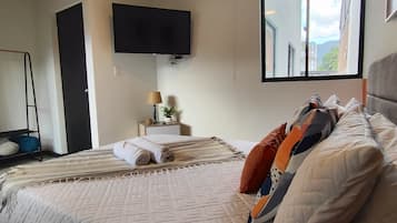 Departamento, 2 habitaciones, cocina, en edificio contiguo | Tabla de planchar con plancha y wifi gratis