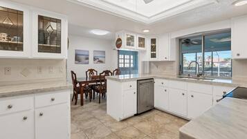 House, Multiple Beds, Pool Access, Pool View (SUR1406) | Private kitchen | Coffee/tea maker, electric kettle