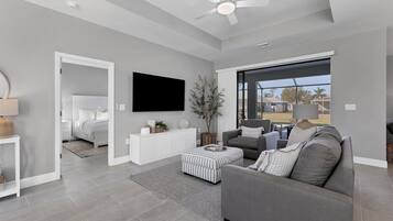 House, Multiple Beds, Pool Access, Pool View (DOD25499) | 3 bedrooms, individually decorated, individually furnished, bed sheets