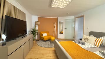 1 chambre, fer et planche Ă  repasser, Wi-Fi, draps fournis