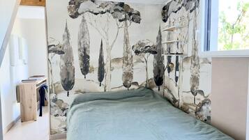 2 chambres, lit parapluie, Wi-Fi gratuit, draps fournis