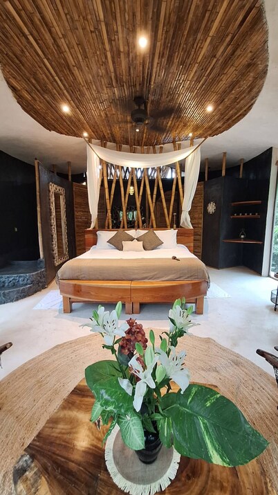 Villa de lujo con cenote privado