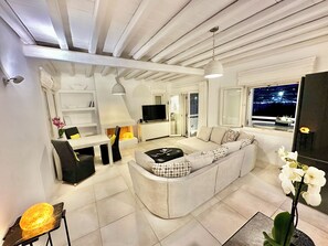 スマートテレビ、暖炉