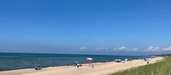 Walk to the beach from this charming 2 bed/1 bath home in historic Michigan City
