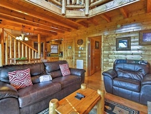 Smart TV, fireplace, video games