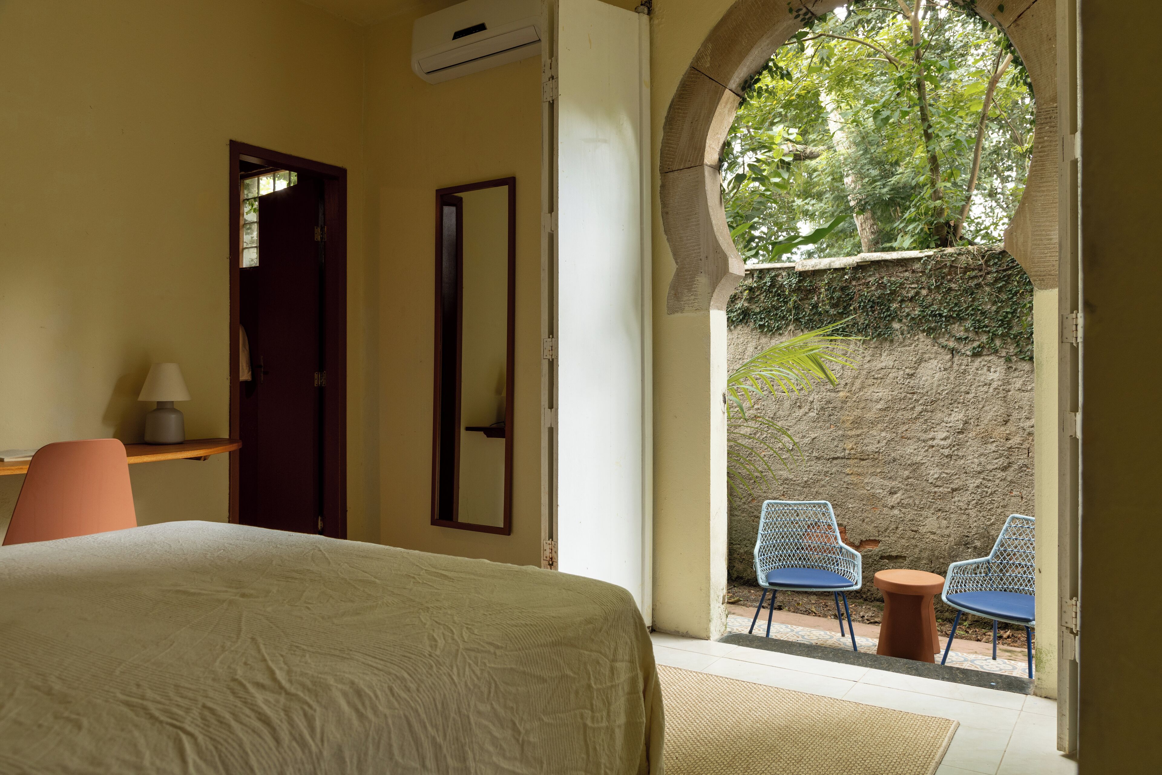 Quarto casal luxo, varanda | Terraço/pátio