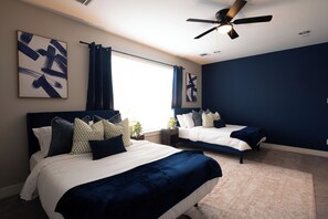 3 bedrooms, in-room safe, iron/ironing board, WiFi