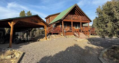 Apache Mesa Log Cabin Home Near Chama