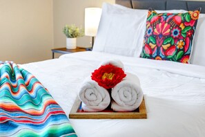 4 habitaciones, wifi, ropa de cama y acceso para silla de ruedas