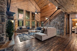 Smart TV, fireplace, video games