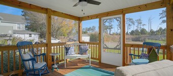 Egret's Walk | Peaceful Marsh & Creek View Cottage North of Town w/ Wildlife Views & Pet Friendly