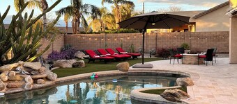 NEW Luxe Desert Escape w/ Game Room & Resort Backyard!