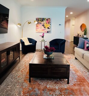 Smart TV, table football, ping pong