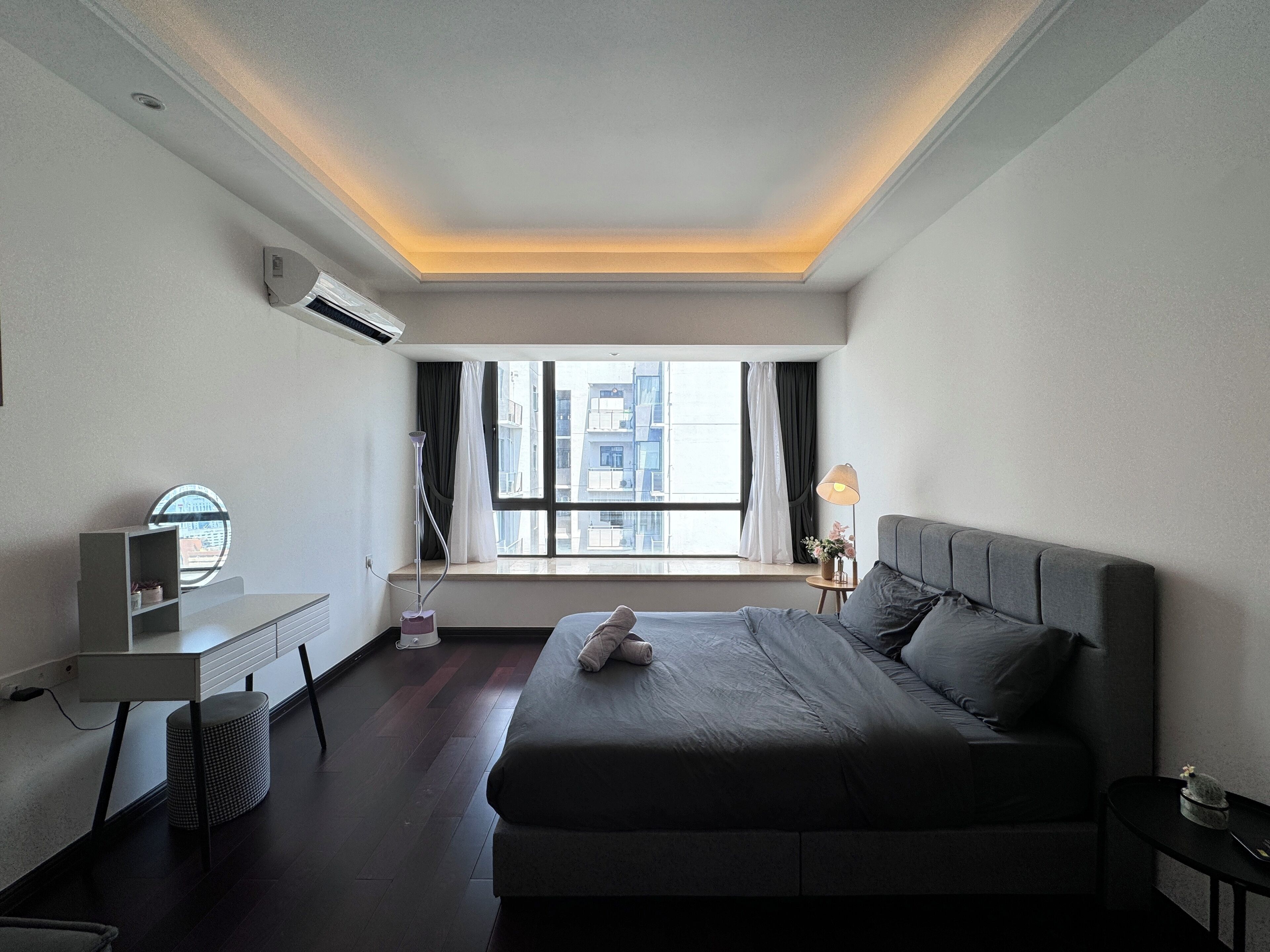 Apartment, City View | Laptop workspace, blackout curtains, iron/ironing board, free WiFi