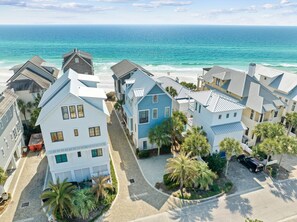 Exterior - 2nd Row Gulf View Beach Cottage, 335' of Private Beach, Gulf Front Community Pool, (Inlet Beach)
