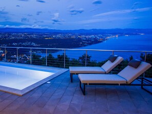A heated pool