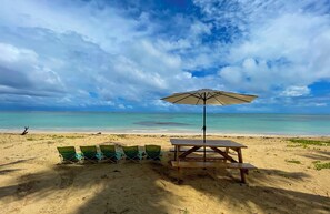 On the beach, white sand, beach bar - Beach Villa in El Portillo Sleeps 12 (Las Terrenas)