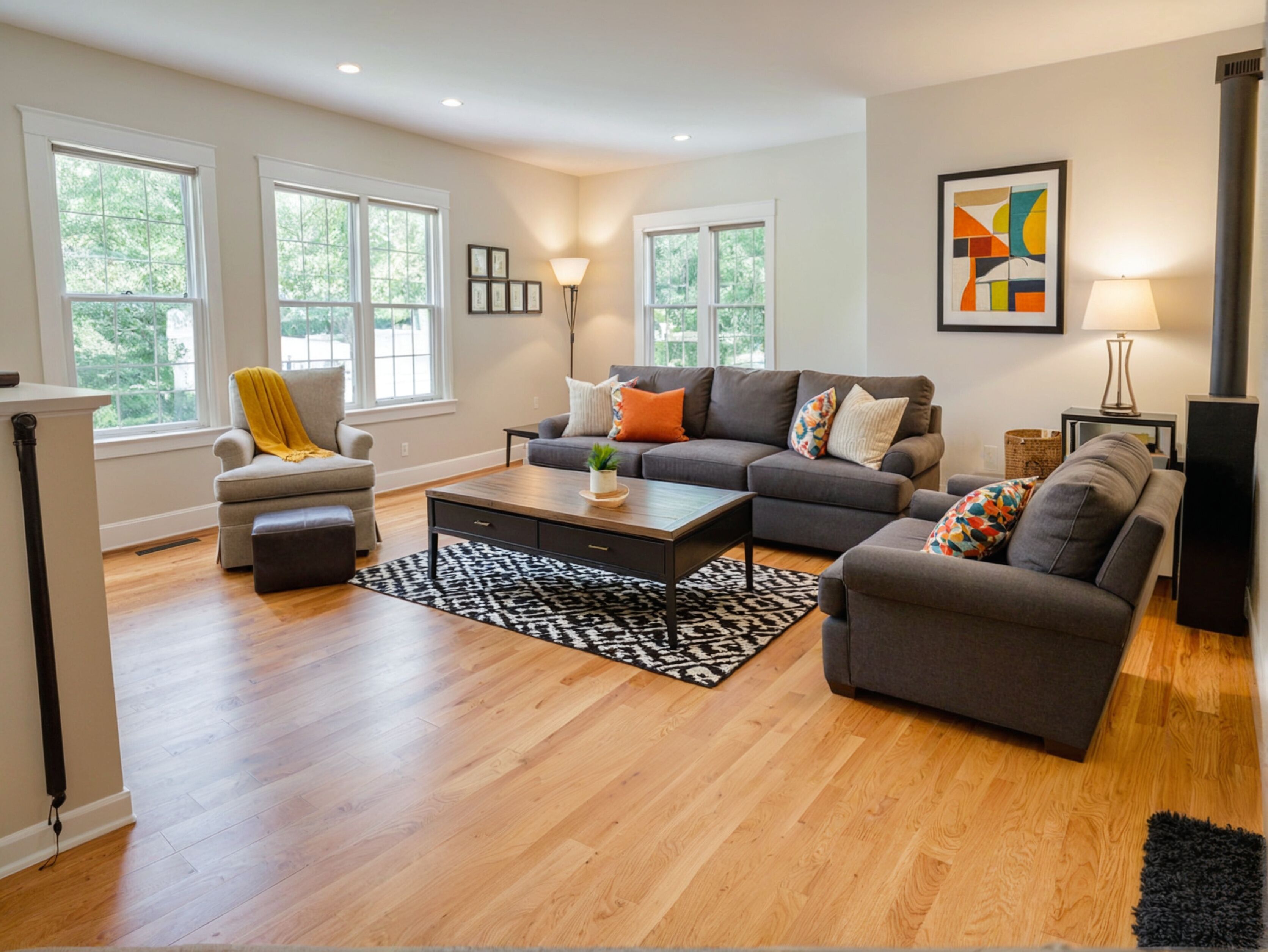 Superior Apartment, 2 Bedrooms | Living area | 55-inch Smart TV with digital channels, Netflix, streaming services