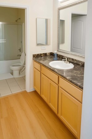 Regadera, secadora de cabello, shampoo 