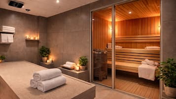 Rawatan badan, aromaterapi, urut tuaman batu, urutan tisu mendalam