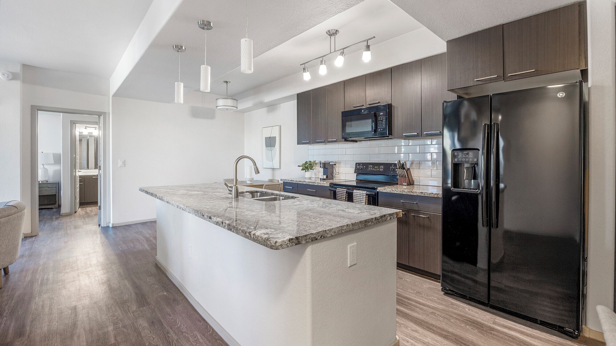 Apartment, 2 Bedrooms | Private kitchen | Full-size fridge, microwave, oven, stovetop