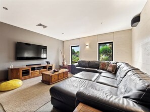 TV, fireplace, offices