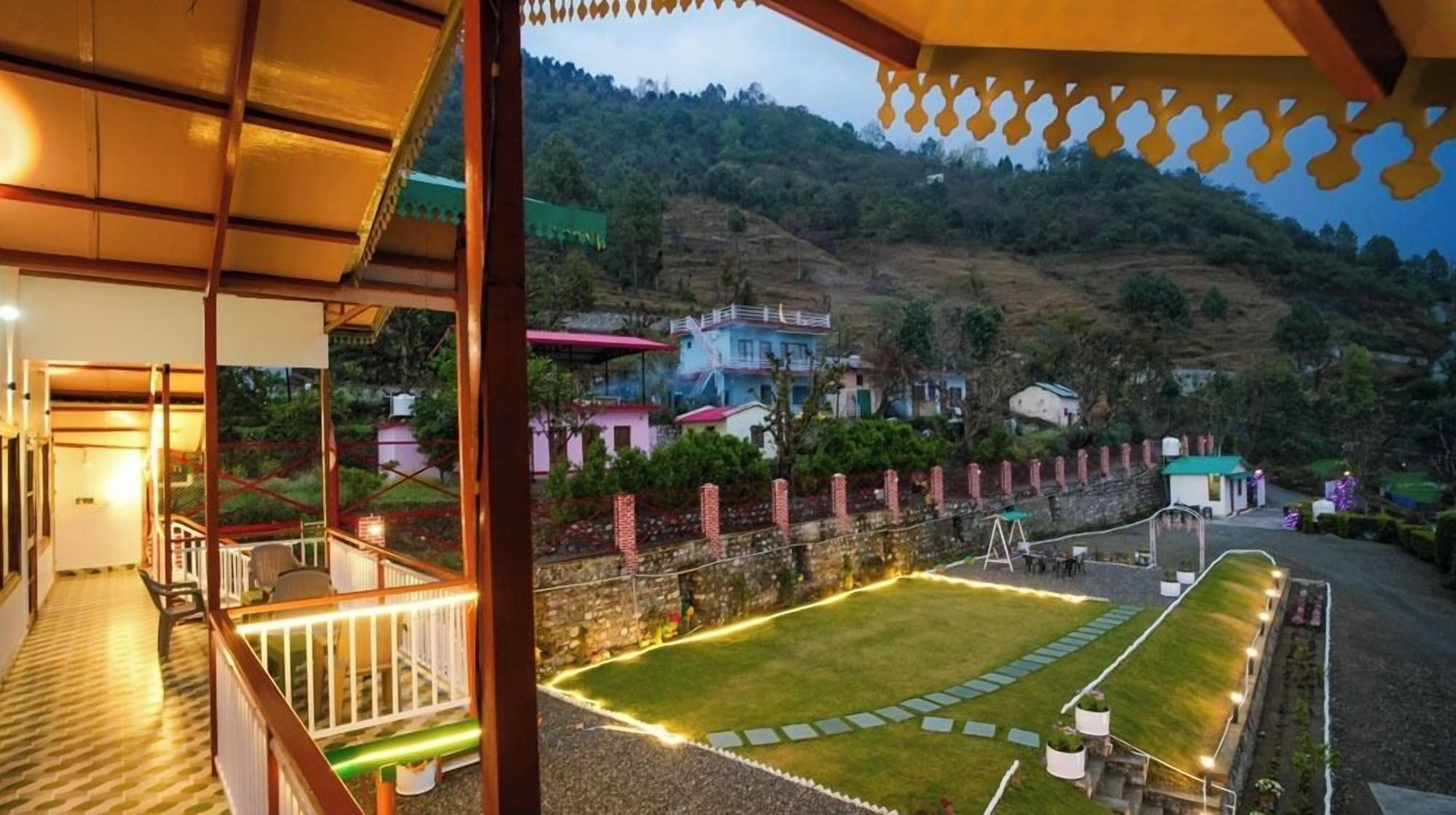 Outdoor wedding area