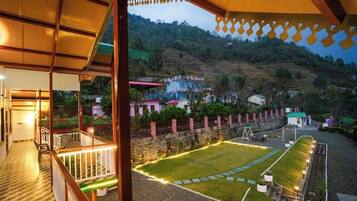 Outdoor wedding area
