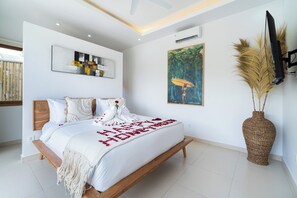 Exclusive Villa, Courtyard View | In-room safe, desk, laptop workspace, free WiFi