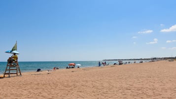 Vlak bij het strand