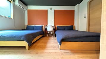 2 bedrooms, hypo-allergenic bedding, desk, laptop workspace