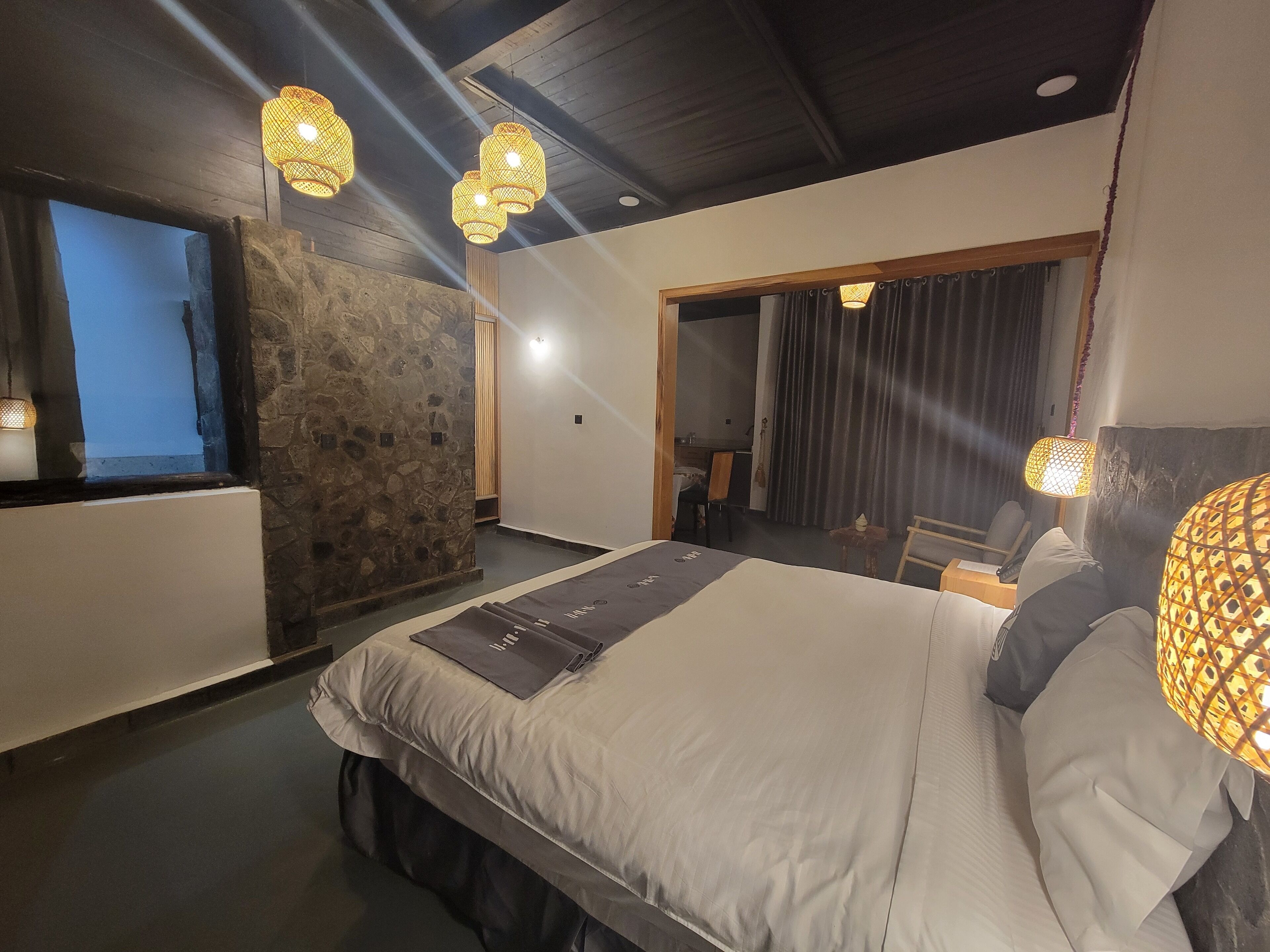 Minibar, desk, laptop workspace, free cots/infant beds