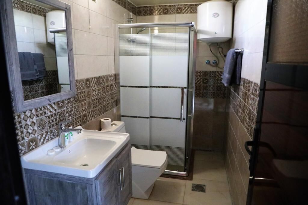 Classic Double Room, Balcony, Mountain View | Bathroom | Bathrobes, slippers