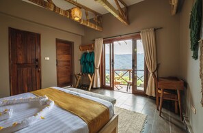 Double Room, 1 King Bed, Private Bathroom, Mountain View | In-room safe, desk, laptop workspace, blackout curtains - Kaara Gorilla Mountain Lodge (Bugambira)