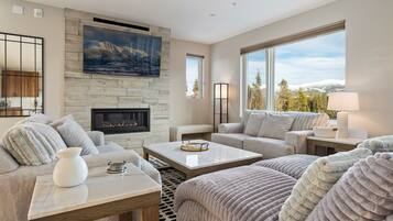 智能電視、壁爐、影像庫