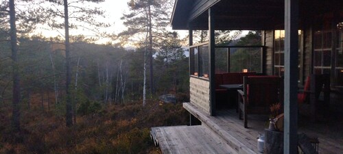 Self-sufficient vacation cabin in the middle of beautiful southern Norwegian nature
