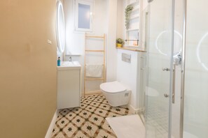 Shower, hair dryer