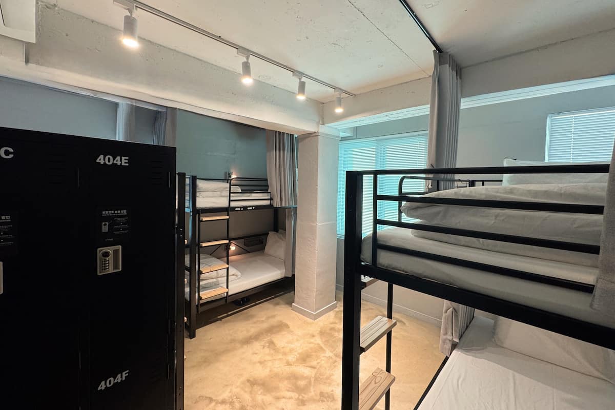 6 Beds Mixed Dormitory Room | Blackout curtains, soundproofing, iron/ironing board (on request)