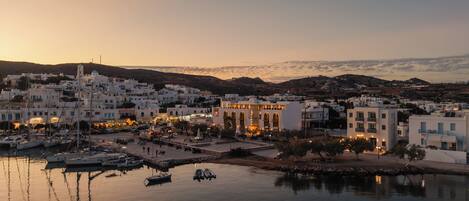 Front of property - evening/night