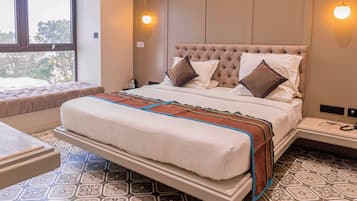 Memory-foam beds, in-room safe, blackout curtains, iron/ironing board