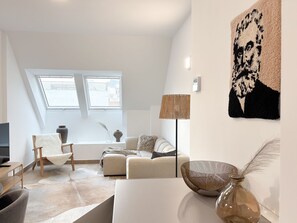 Living area - Stunning Penthouse in Fuengirola center only a few steps from the beach! (Fuengirola)