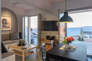 Villa, Jetted Tub, Sea View | 2 bedrooms, free WiFi - Astrea Suites Villa FinikiaSea View (Santorini)