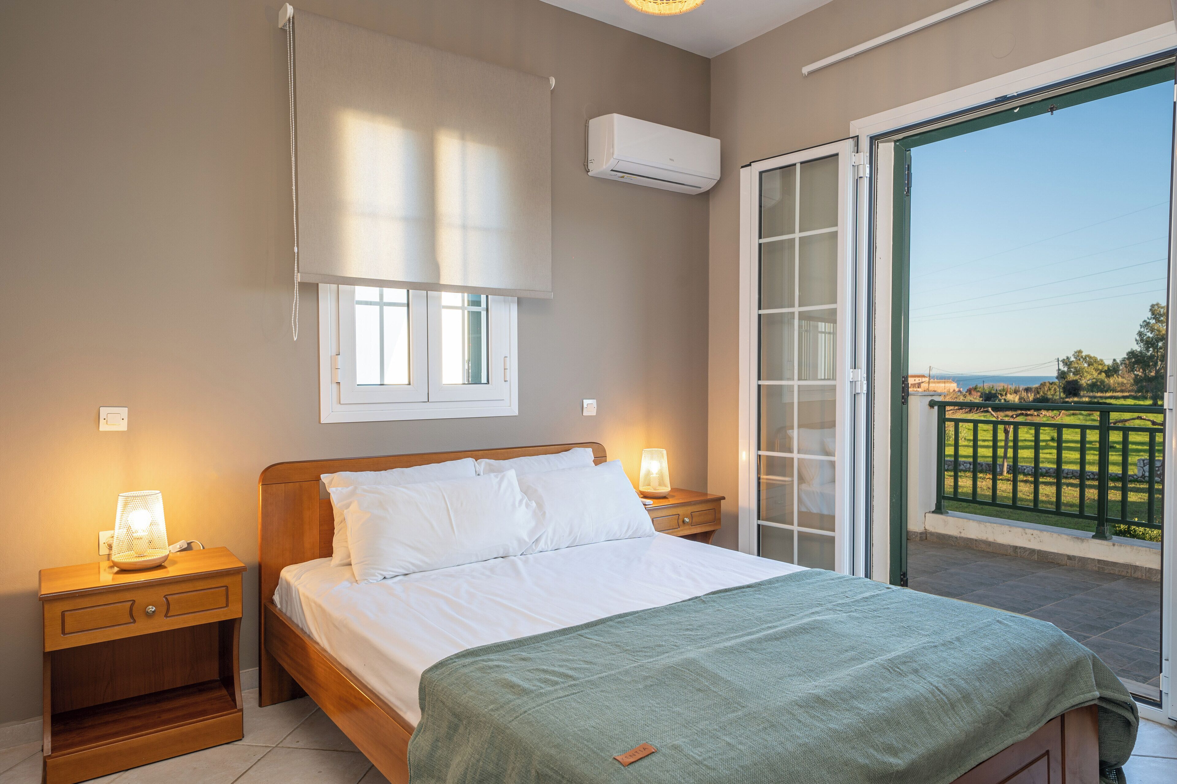 2 bedrooms, blackout drapes, soundproofing